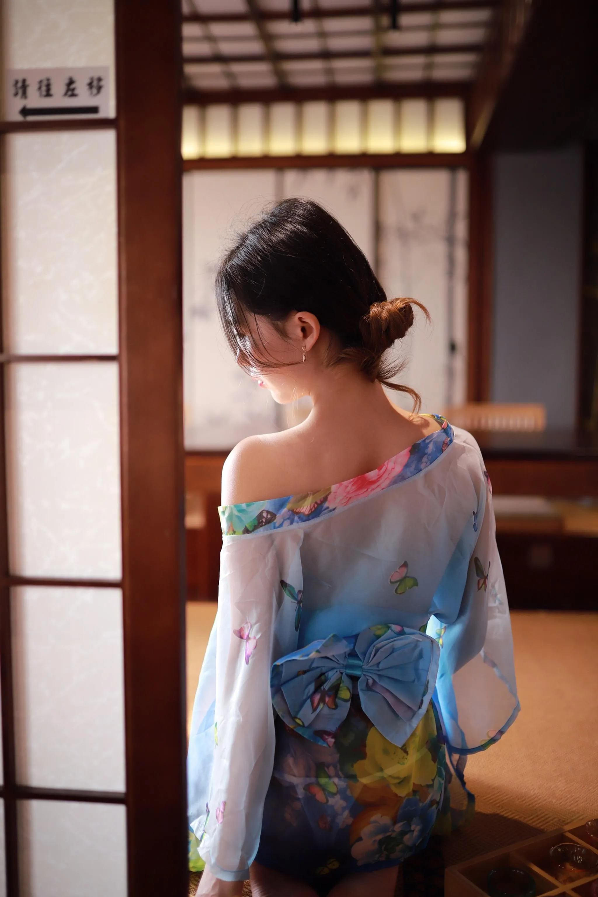 抖娘-利世 – NO.12 水蓝和服 [30P]插图7